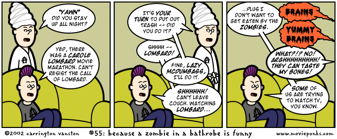 Because A Zombie In A Bathrobe Is Funny